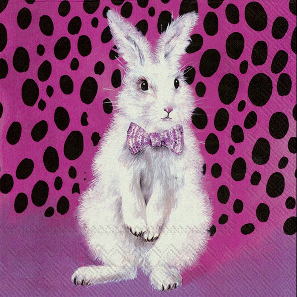 Șervețel - Bad hair Bunny - 33x33 cm 1 Șervețel - Bad hair Bunny - 33x33 cm