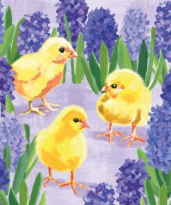 Șervețel - Chicks in Hyacinth - 25x25 cm