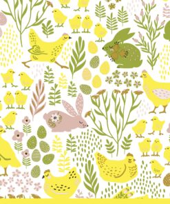 Șervețel Decoupage -Bunnies and Chicks  - 33x33 cm