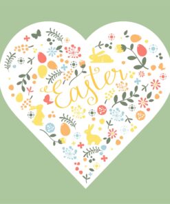 Șervețel Decoupage - Easter Heart - 33x33 cm