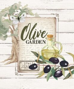 Șervețel - Olive Garden - 25x25 cm