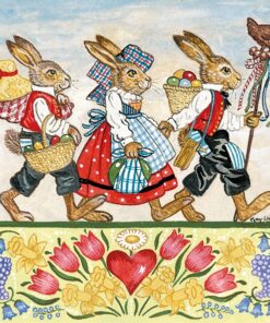 Șervețel - Three Rabbits - 33×33 cm
