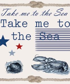 Șervețel - Take me to the Sea - 33x33 cm