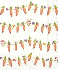 Șervețel decorativ – Carrots Garland – 33×33 cm