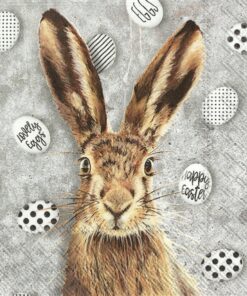 Șervețel decorativ – Oh, My Rabbit! – 33×33 cm