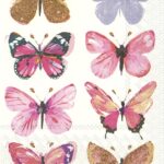Șervețel decoupage – Nathalie Pink – 33×33 cm