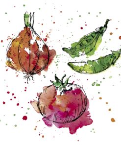 Șervețel decoupage – Splash Veggies – 33×33 cm
