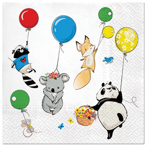 Șervețel – Animals Party – 33×33 cm 1 Șervețel – Animals Party – 33×33 cm