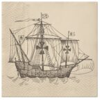 Șervețel – Sailing Ship – 33×33 cm