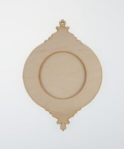 Decoratiune lemn - clepsidra - 2 elemente -  23x16.5 cm