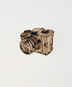 Decorațiune lemn - aparat foto - 3.8x3 cm