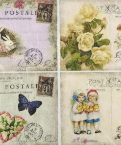 Hârtie de orez decoupage – Post Card - A3