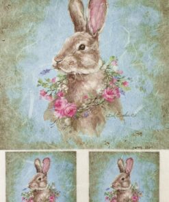 Hârtie de orez decoupage – Rabbit - A4