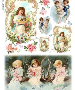 Hârtie de orez – Children – A4