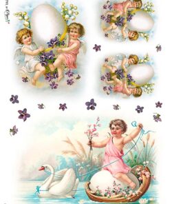 Hârtie de orez – Easter  – A4