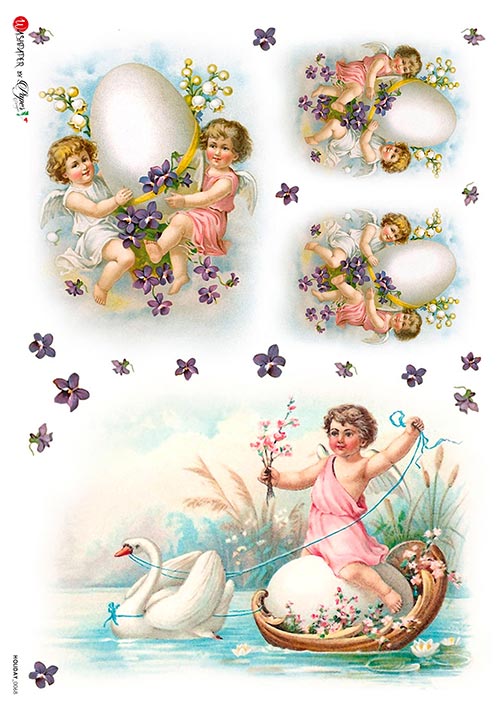 Hârtie de orez – Easter – A4 1 Hârtie de orez – Easter – A4