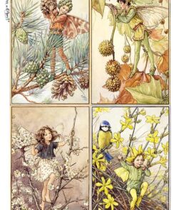 Hârtie de orez – Elfs of Spring  – A4
