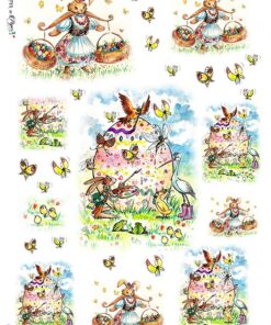 Hârtie de orez – Happy Easter – A3