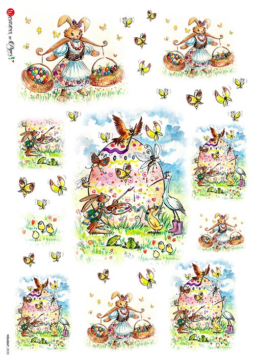 Hârtie de orez – Happy Easter – A3 1 Hârtie de orez – Happy Easter – A3