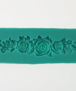 Matriță silicon - Big Roses Garland - 11.5x2.5 cm