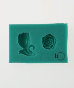 Matriță silicon - Large Tulip and a Rose  - 5.5x4 cm