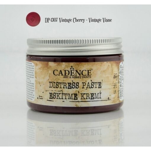 Pastă distress - vintage cherry - 150 ml - Cadence 1