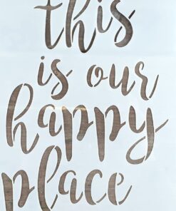 Șablon - Happy place - 20X30 cm