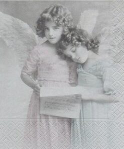 Șervețel - Angels reading - 33x33 cm