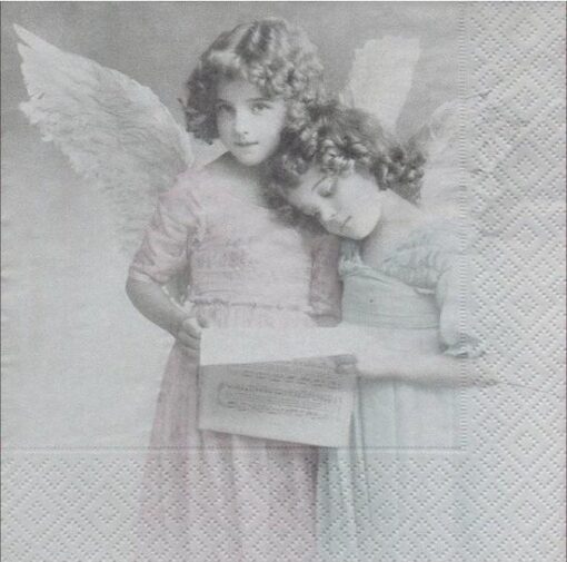 Șervețel - Angels reading - 33x33 cm 1