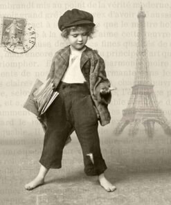 Șervețel - Boy with Papers - 33x33 cm