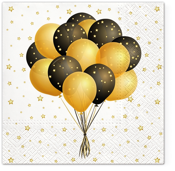 Șervețel Decoupage - Flying Balloons - 33x33 cm 1 Șervețel Decoupage - Flying Balloons - 33x33 cm