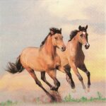 Șervețel - Wild Horses - 33x33 cm