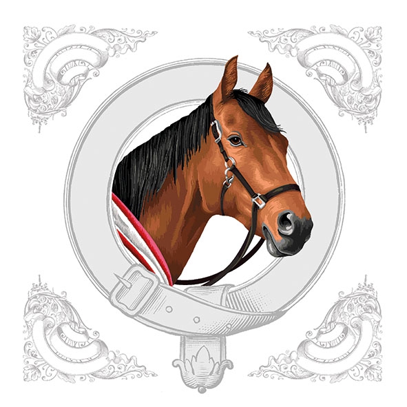 Șervețel decoupage - Classic Horse - 33x33 cm 1 Șervețel decoupage - Classic Horse - 33x33 cm