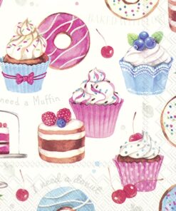 Șervețel decoupage - Donuts Love - 33x33 cm