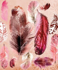 Șervețel decoupage - Feather Mix  - 33x33 cm