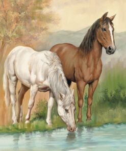 Șervețel decoupage - Horses - 33x33 cm