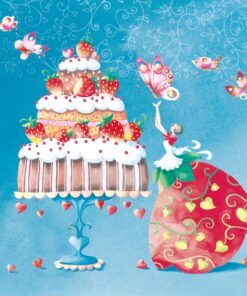 Șervețel decoupage - Strawberry Cake - 33x33 cm