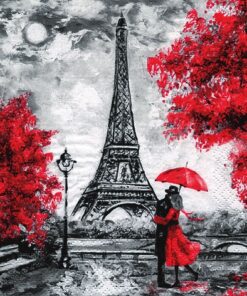 Șervețel decoupage – L'Amour a Paris – 33×33 cm