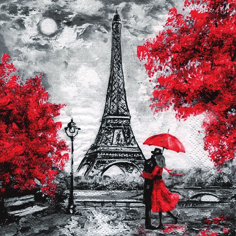Șervețel decoupage – L'Amour a Paris – 33×33 cm 1 Șervețel decoupage – L'Amour a Paris – 33×33 cm