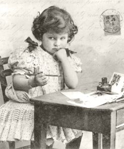 Șervețel – Girl Writing – 33×33 cm