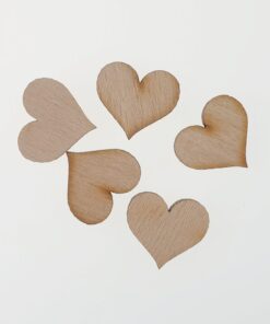 Set decoratiuni - inima - 2x1,5 cm
