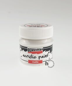 Acrilic mat - 50 ml - Pentart - alb titan
