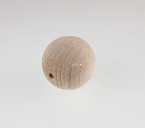 Bilă din lemn cu gaură – accesoriu – 50 mm 1