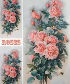 Hârtie de orez- Roses 2 - A3