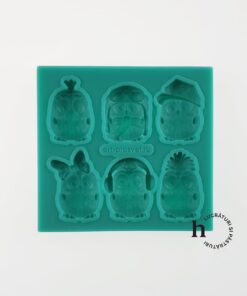 Matriță silicon - Owls Set  -  8x7.5 cm