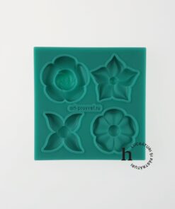 Matriță silicon - Set of Flowers 7  - 8x8 cm