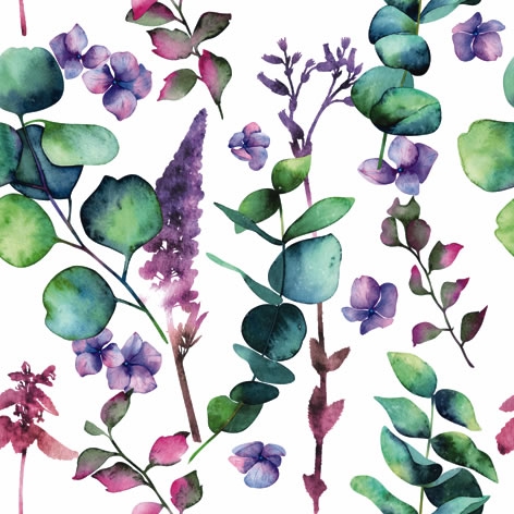 Șervețel - Branches d'Eucalyptus– 33×33 cm 1 Șervețel - Branches d'Eucalyptus– 33×33 cm