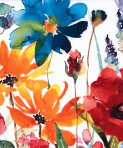 Șervețel - Flores Rojas y Amarillas – 33×33 cm