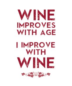 Șervețel decorativ – Wine Improves – 33×33 cm
