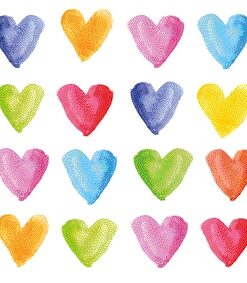Șervețel decoupage - Aquarell Hearts -  25x25cm